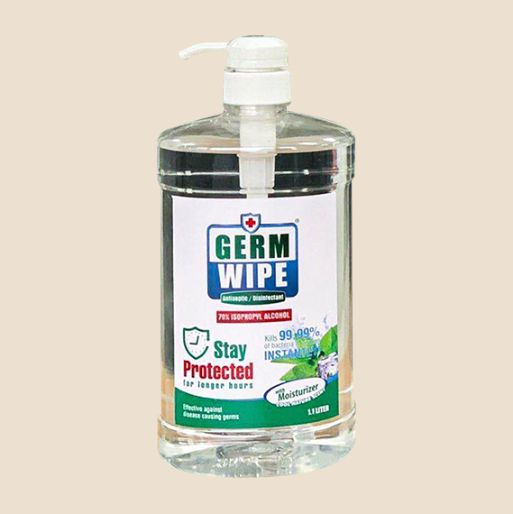 Germ wipe Isoprophyl Alcohol with pump 70% isopropyl alcohol