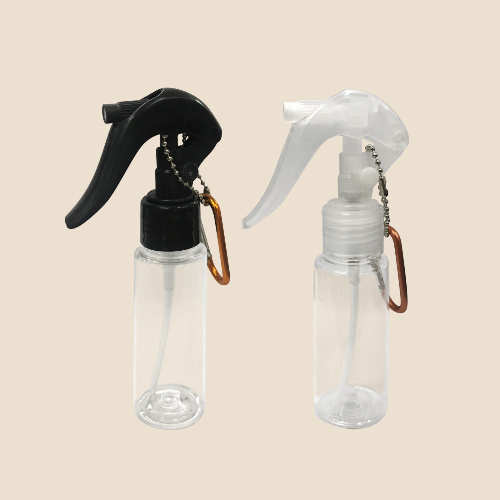 Clear Spray Bottle with Keychain